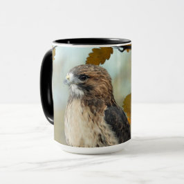 Foto av Wildlife Red Tails Hawk Autumn Photo Mugg