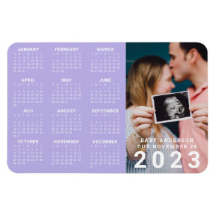 Foto Baby avisering förfaller 2023 års kalender Magnet