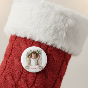 Foto Baby's Första Jul Holiday Personalisera Magnet