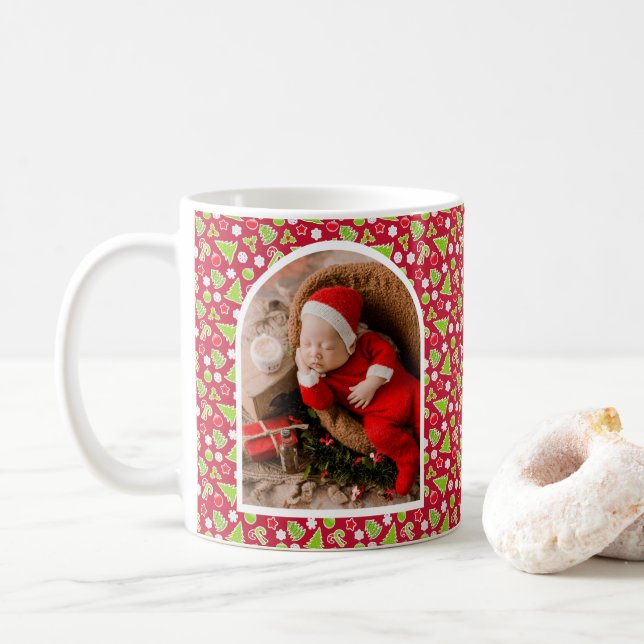 Foto Babys Första Jul Kaffemugg (Med munk)