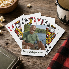 Foto Bästa Farfar Någonsin Casinokort