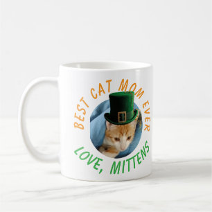 Foto Bästa kattmamma någonsin Irländskt anpassat h Kaffemugg