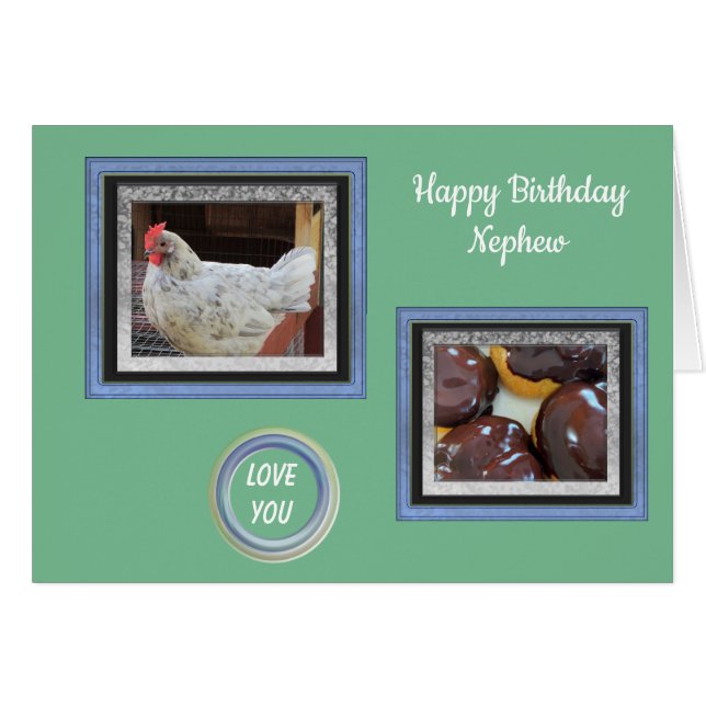 Foto Bilder för Nephew-födelsedagskort Hälsningskort (Framsidan Horizontal)