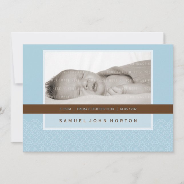 FOTO BIRTH ANNOUNCEMENT: Söt sagt 4L Inbjudningar (Framsida)