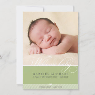 FOTO BIRTH ANNOUNCEMENT: Underbart typ 3: Meddelande