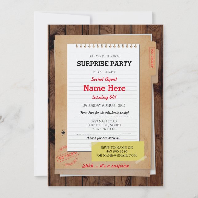 Foto Birthday-detektivens högsta hemlighet i Inbju Inbjudningar (Framsida)