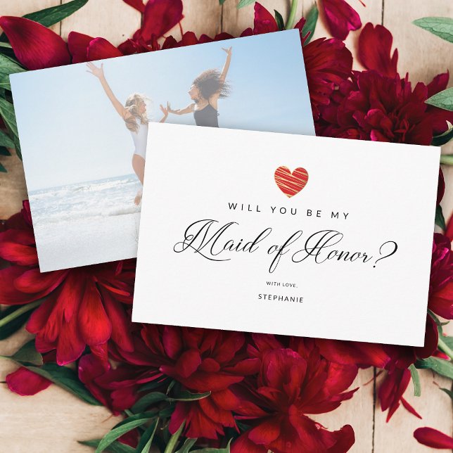 Foto blir du min Maid of honor Red Heart (Skapare uppladdad)