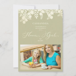 Foto Blomma Flickan Förlovning Blommig Ram