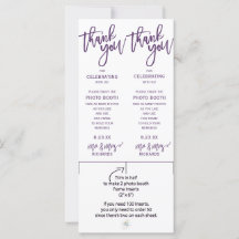 Foto Booth Ram Inserts | Pensel (plommon/Lila)