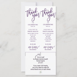 Foto Booth Ram Inserts | Pensel (plommon/Lila)