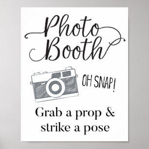 Foto Booth-tecken, Bröllop-tecken, Bröllop-dekorte Poster