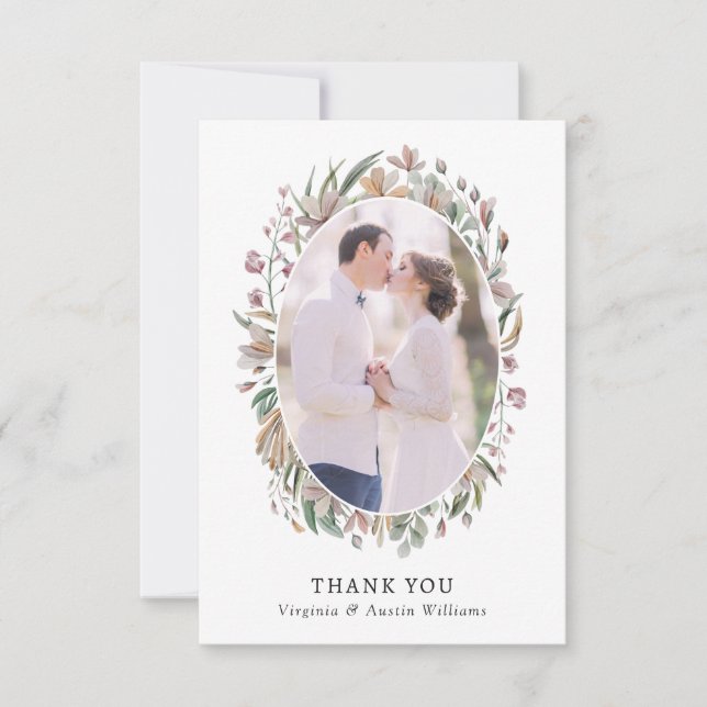 Foto botaniskt tack kort (Framsida)