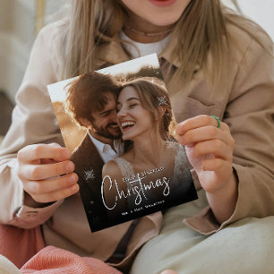 Foto Bröllop, första marristen jul Julkort