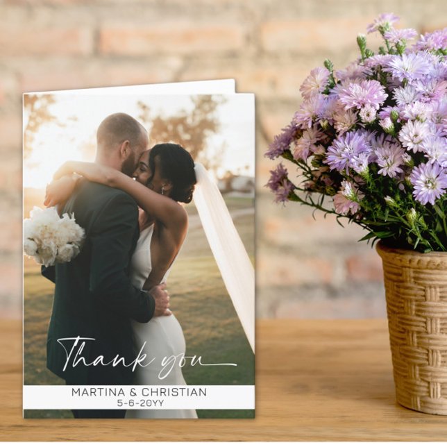 Foto Bröllop, mappat Tack Kort (Skapare uppladdad)