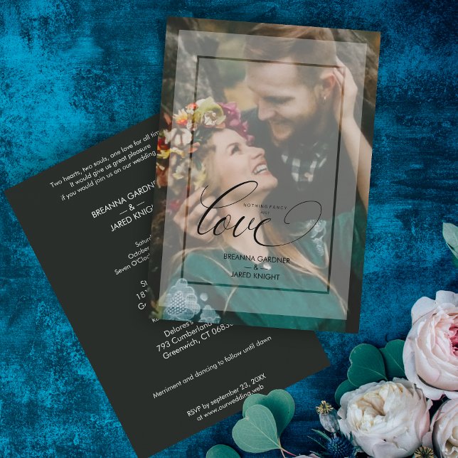 Foto Bröllop med minimal modern Vellum-effekt (Skapare uppladdad)