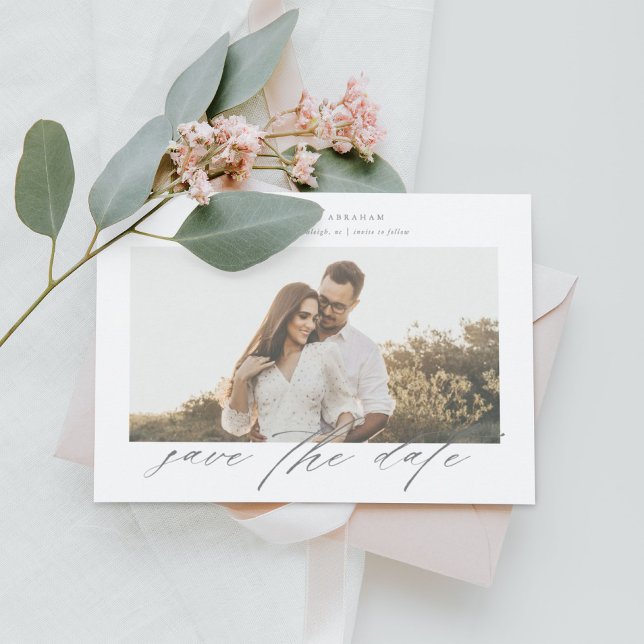 Foto bröllop save the date manus inbjudningar (Skapare uppladdad)