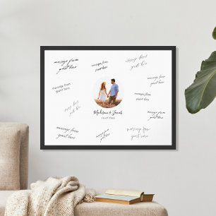 Foto Bröllop Signatur Gästbok Poster