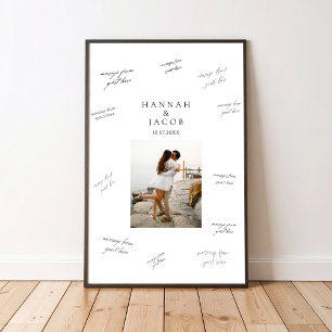 Foto Bröllop Signatur Gästbok Poster