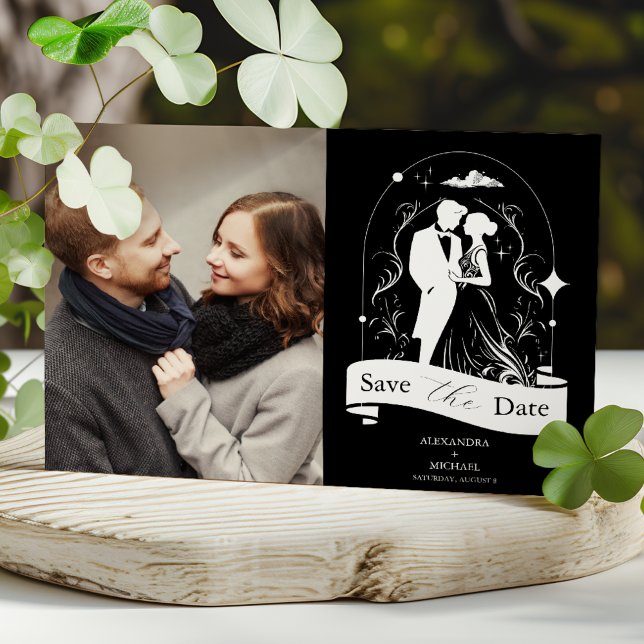 Foto Bröllopet Lovers Tarotkort Spara Datumet (Skapare uppladdad)