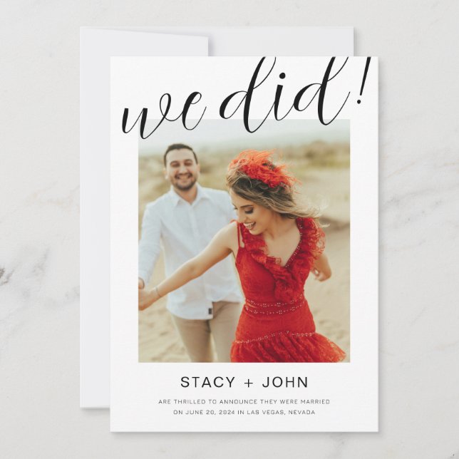 Foto Bröllopsannons Inbjudningar (Framsida)