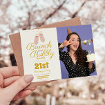 Foto Brunch och Bubly Rosa 21:a födelsedagen Inbjudningar<br><div class="desc">Öka glaset till två decennier och ett med vår champagne 21 år efter födelsedag. Den här inbjudan är inte bara ett kort, utan en elegant som proklamerar att nå sofistikeringsåldern, designad för att ange tonen för en firande-brimering med stil och förfining. Upptäck festligheterna med vår champagne 21 år efter dagen....</div>