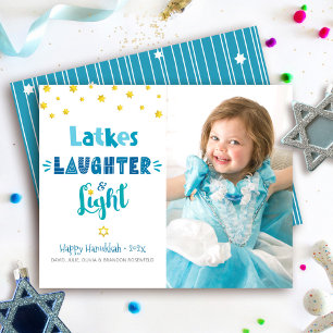 Foto Budget Hanukkah Latkes Latter Ljus Kort