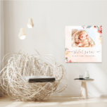 Foto Canvas, nyfödd födelsetter Canvastryck<br><div class="desc">Perfekt för förskola i flicka eller någon annan rumsdekanter. Perfekt för ditt baby sovrum,  foyer eller något annat rum i ditt vackra hem. Besök totkorner.com för mer!</div>