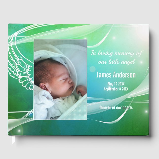 Foto Child Angel Memorial Guest Bok (Framsida)