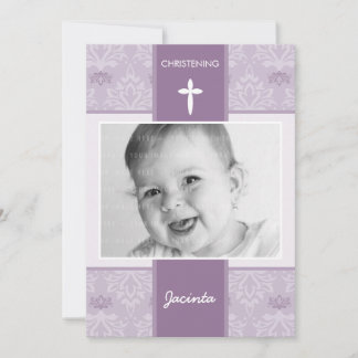 FOTO CHRISTENING INBJUDAN: söt 5P Inbjudningar