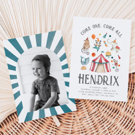 Foto Circus Birthday-inbjudan | Karnival Inbjudningar