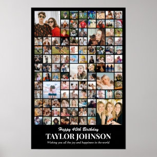 Foto Collage 100 Bilder 12x18 16x24 20x30 24x36 Poster