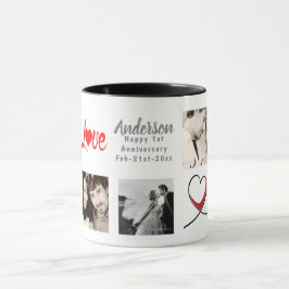 FOTO COLLAGE 1:e femtonde 10:e årsjubileet Modern Mugg