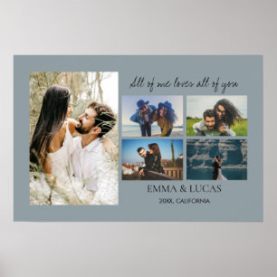 Foto Collage All of Me Loves All of You Poster