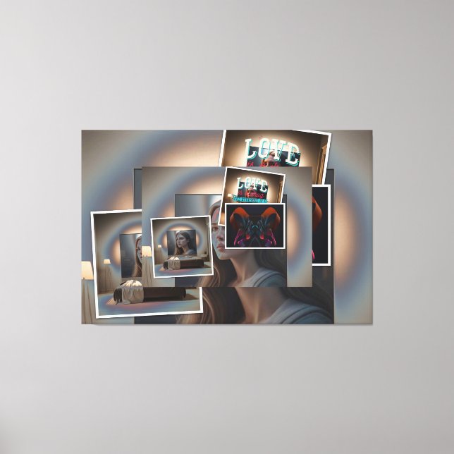 Foto collage canvastryck (Framsida)