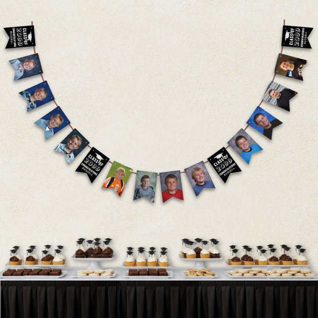 Foto Collage Examen KLASSEN Black Vimplar (Skapare uppladdad)