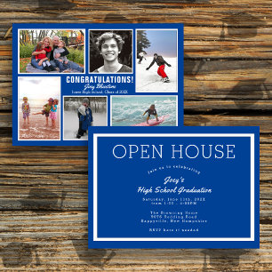 Foto Collage Examen Öppet Hus Inbjudan