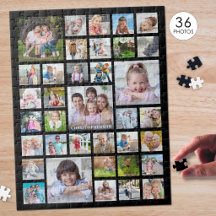 Foto Collage Familjenamn eller Titel Svart