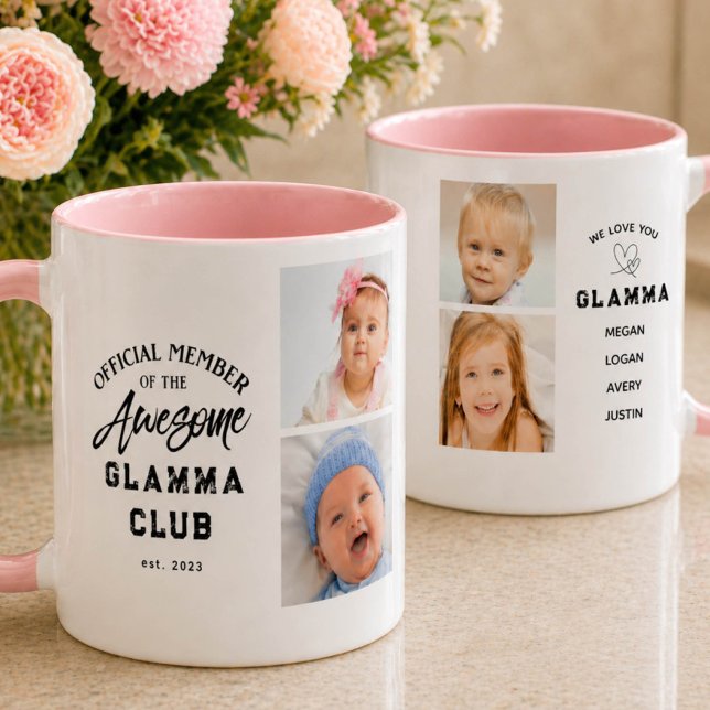 Foto Collage Fantastisk GLAMMA Mugg (Skapare uppladdad)