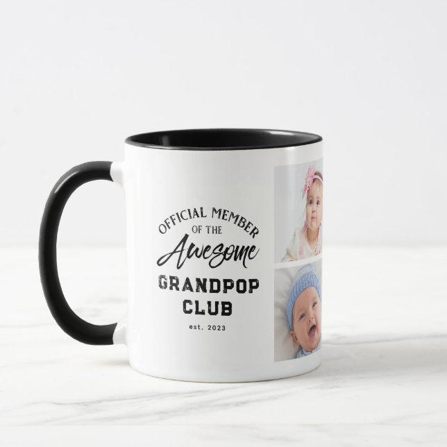 Foto Collage Fantastisk GRANDPOP Mugg (Vänster)
