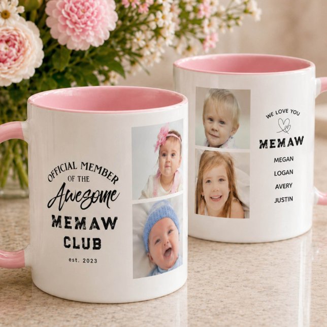 Foto Collage Fantastisk MEMAW Mugg (Skapare uppladdad)