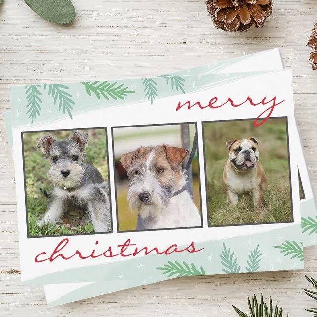 Foto Collage God Jul Julkort (Photo Collage Christmas Card)