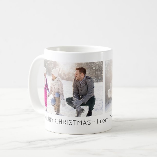 Foto Collage Minimal Jul Kaffemugg (Framsida vänster)