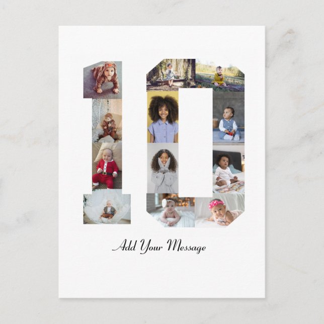 Foto Collage Nummer 10 Vykort (Framsida)