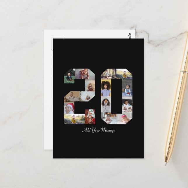 Foto Collage Nummer 20 Vykort (Fram/Back In Situ)