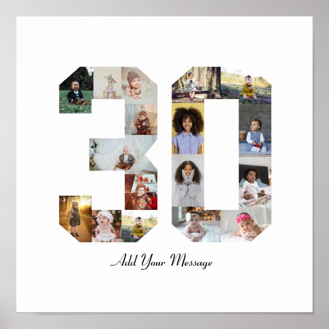 Foto Collage Nummer 30 Poster (Framsidan)