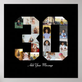 Foto Collage Nummer 30 Poster