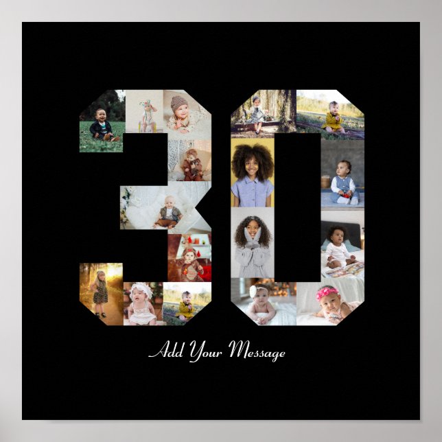 Foto Collage Nummer 30 Poster (Framsidan)