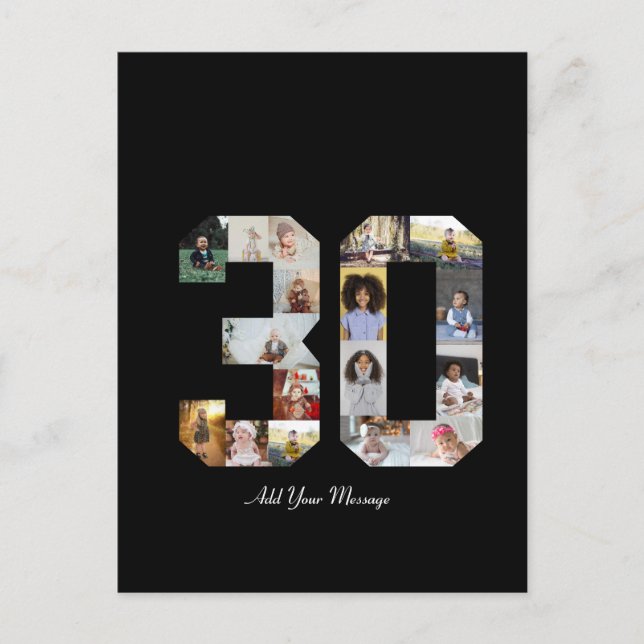 Foto Collage Nummer 30 Vykort (Framsida)