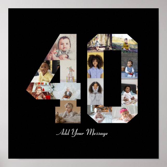 Foto Collage Nummer 40 Poster (Framsidan)