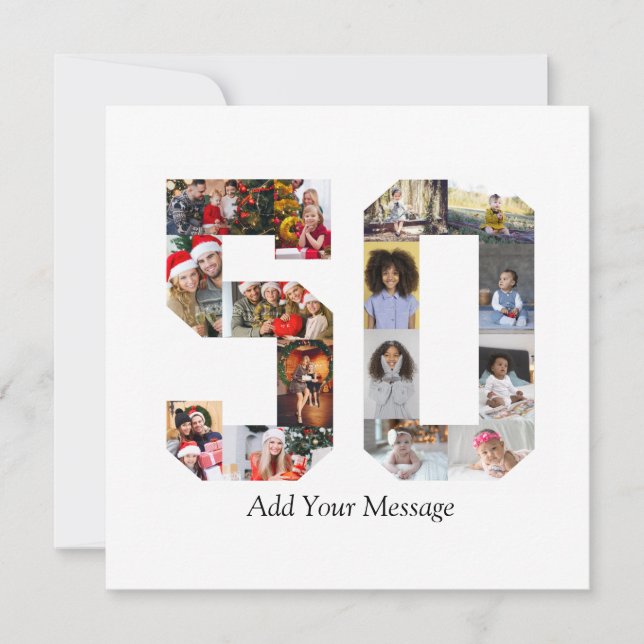 Foto Collage Nummer 50 Meddelande (Framsida)